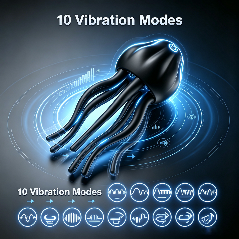 Wearable Vibrator 9 Modes G Spot Dual Stimulation Silicone for Women