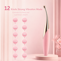 Finger Vibrator G-Spot Clit Massager 12 Modes USB Rechargeable Wand for Women