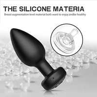 Anal Butt Plug Vibrator Prostate Massager 10 Modes Remote Control Waterproof