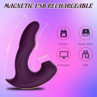 3-in-1 Vibrator 20 Modes 3 Motors Silicone Rechargeable Waterproof