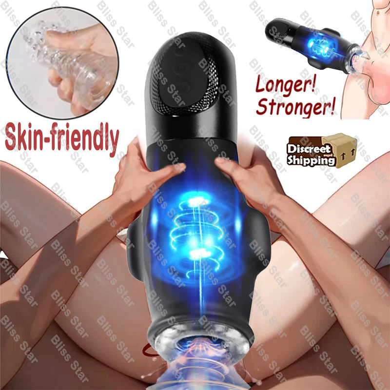 Automatic Personal Massager 10 Modes TPE Sleeve Magnetic USB for Men