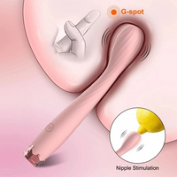 Finger Vibrator 10 Modes 30° Angled Tip IPX6 USB Rechargeable for Women