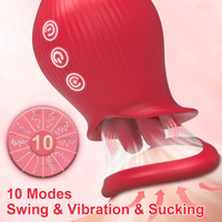 Share 3-in-1 Vibrating Massager 10 Modes 2 Silicone Cups IPX7 Rechargeable for Women