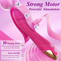 8 Inch Dildo Vibrator 10 Modes Realistic Silicone G-Spot Massager for Women