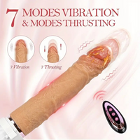Remote Control Telescopic Vibrator Heating Silicone Rechargeable Waterproof