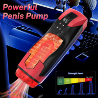 4 In 1 Male Masturbator Automatic Thrusting Vibrating Heated Suction Cup