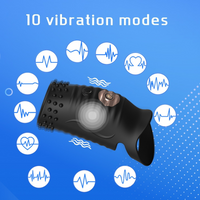 Vibrating Cock Ring 10 Modes Penis Sleeve Silicone G-Spot Massager
