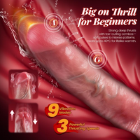 Thrusting Vibrating Dildo Realistic Dildo Prostate Massager Sex Toys for Women