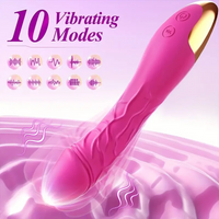8 Inch Dildo Vibrator 10 Modes Realistic Silicone G-Spot Massager for Women