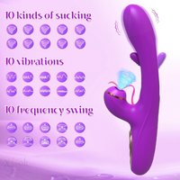 Rabbit Vibrator 14 Modes Patting & Vibration G Spot Clitoral Stimulator forWomen