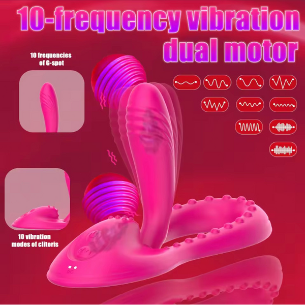Personal Massager Dual Motor 20 Modes Remote Control Silicone Waterproof for Women