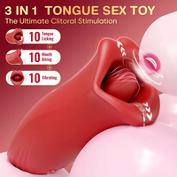 Licking Sucking Vibrator Clit Sucker Dildo G-spot Massager Sex Toys for Women