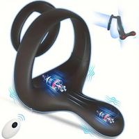 Vibrating Cock Ring 9 Modes Silicone Wearable Couples Massager USB Rechargeable