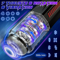 Male Masturbaters Rotation Thrusting Vibrating Cup Strokers Sex Toys for Men