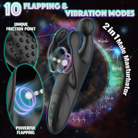Male Masturbator 10 Flapping 10 Vibration Modes Silicone Penis Stroker