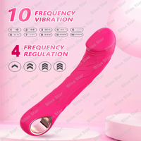 Vibrating Dildo 10 Modes Realistic Silicone G Spot Massager Waterproof