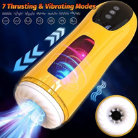 AutomaticMasturbator Thrusting Vibrator 7Modes One Touch Burst USB Rechargeable
