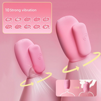 2 Pcs Nipple Toy Nipple Clamps Sucking Vibrator Massager Adult Sex Toy For Women