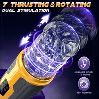 Male Masturbaters Automatic HandsFree Telescopic Sucking Cup Stroker Men Sex Toy