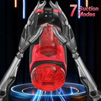 4 In 1 Male Masturbator Automatic Thrusting Vibrating Heated Suction Cup