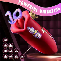 Licking Sucking Vibrator Clit Sucker Dildo G-spot Massager Sex Toys for Women