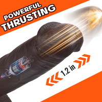 9.8" Realistic Dildo Suction Cup G Spot Thrusting Heating Vibrator Sex Toy Women