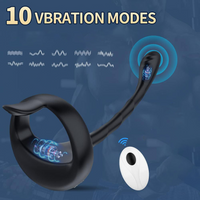 Taint Teaser Vibrator 10 Modes Silicone Remote Control IPX6 Rechargeable