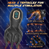Tentacle Vibrating Massager 10 Modes Silicone Waterproof Rechargeable for Men