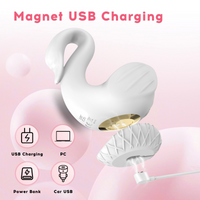 Wearable Vibrator 10 Modes Hands-Free Silicone USB Rechargeable for Women