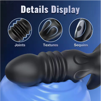 nal Plug Prostate Massager 9 Thrusting 9 Vibration APP Control Silicone