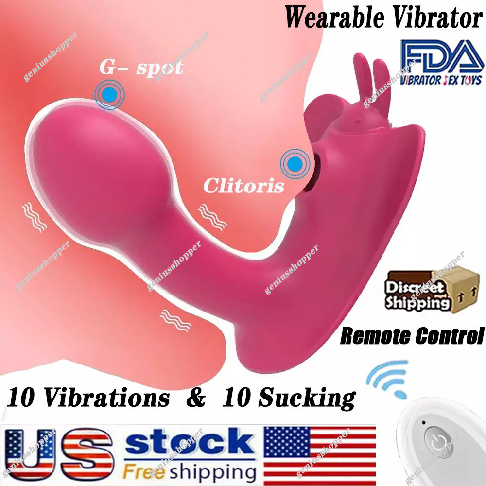 Wearable G-Spot Vibrator 10 Modes Remote Control IPX6 Silicone for Women