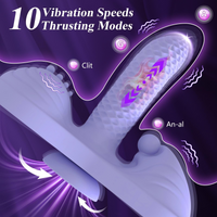 Personal Massager 3 Motors 20 Modes Heating Remote Suction Cup for Women