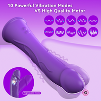 G Spot Dildo Vibrator 4 Modes Silicone Massager USB Rechargeable Ergonomic