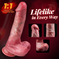 Thrusting Vibrating Dildo Realistic Dildo Prostate Massager Sex Toys for Women