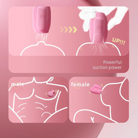 2 Pcs Nipple Toy Nipple Clamps Sucking Vibrator Massager Adult Sex Toy For Women