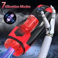 4 In 1 Male Masturbator Automatic Thrusting Vibrating Heated Suction Cup