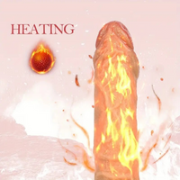 Remote Control Telescopic Vibrator Heating Silicone Rechargeable Waterproof