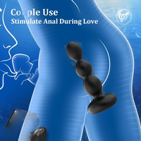 Rotating Anal Vibrator Silicone Prostate Massager Anal Plug USB Rechargeable