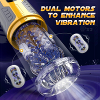 Male Masturbaters Automatic HandsFree Telescopic Sucking Cup Stroker Men Sex Toy