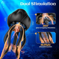 Share Vibrating Cock Ring 7 Modes Tentacle Design Silicone Waterproof USB Rechargeable