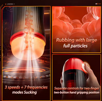 Automatic Male Masturbator 7 Vibration 7 Suction TPE Sleeve Rechargeable