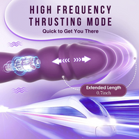 Realistic Vibrating Dildo with Thrusting Function, USB Rechargeable, Waterproof