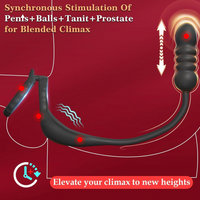 Prostate Massager Vibrating Ring 9 Modes Remote Control IPX7 Rechargeable