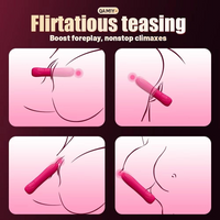 Bullet Vibrator 10 Modes Mini Silicone Massager USB Rechargeable