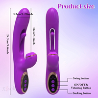 Rabbit Vibrator 14 Modes Patting & Vibration G Spot Clitoral Stimulator forWomen
