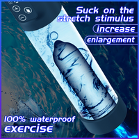 Electric Vacuum Pump 5 Suction Levels Pressure Display IPX7 Rechargeable for Men