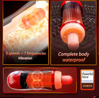 Automatic Male Masturbator 7 Vibration 7 Suction TPE Sleeve Rechargeable