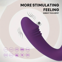 Wearable Suction Vibrator 10 Modes Silicone Rechargeable Hands Free for Women