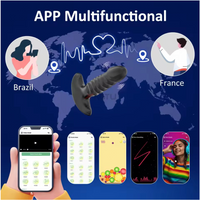 nal Plug Prostate Massager 9 Thrusting 9 Vibration APP Control Silicone
