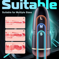 Male Masturbaters Cup Automatic HandsFree Squeeze Vibrating Stroker Men Sex Toys